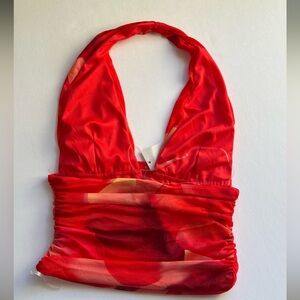 No rest for Bridget | Vibrant Red Top